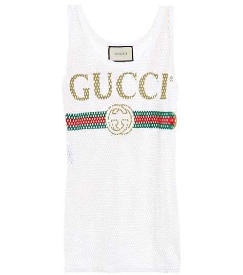 gucci top womens white|Gucci tank tops for women.